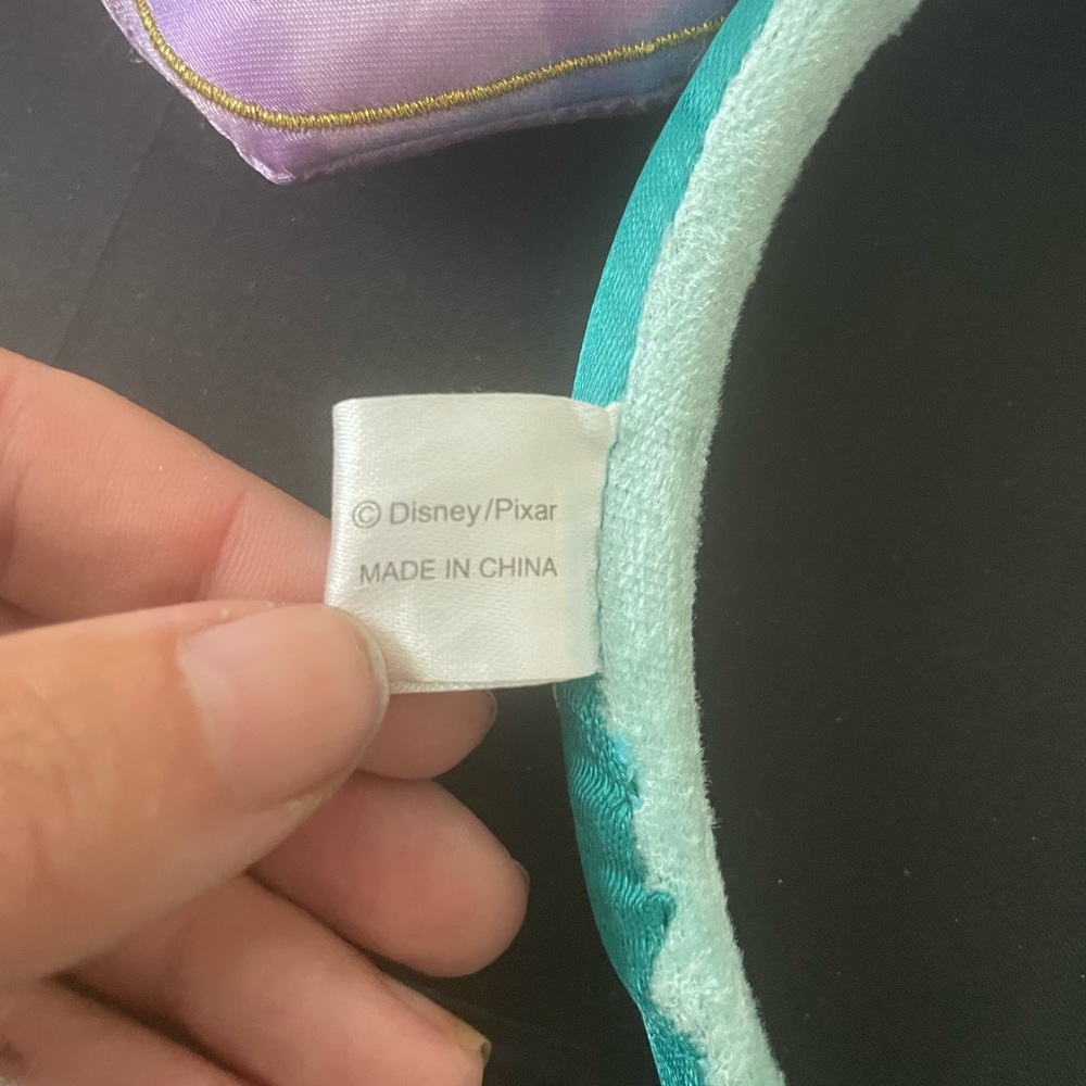 Rare Disney Japan Mermaid Shell Headband - Purple and Green - Picture 4 of 6